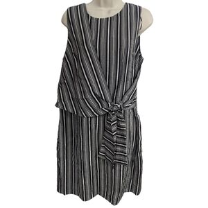 Vince Camuto Womens Tie Front Sheath Dress Sz 8